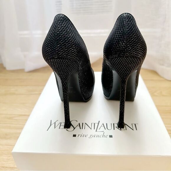 YSL Tribtoo Pumps in Nero/Argento - Picture 7 of 15